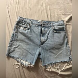 Agolde 90’s Pinch Waist Denim Cut-off Shorts size 32